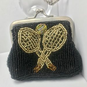Vintage Beaded Change Coin Purse